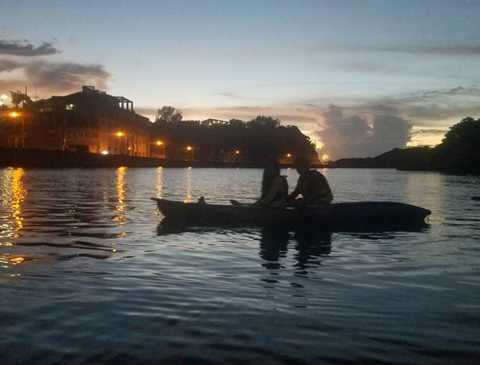 kayaking as a couple